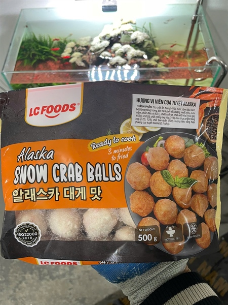 Viên Cua Tuyết Alaska LC 500Gr 38V