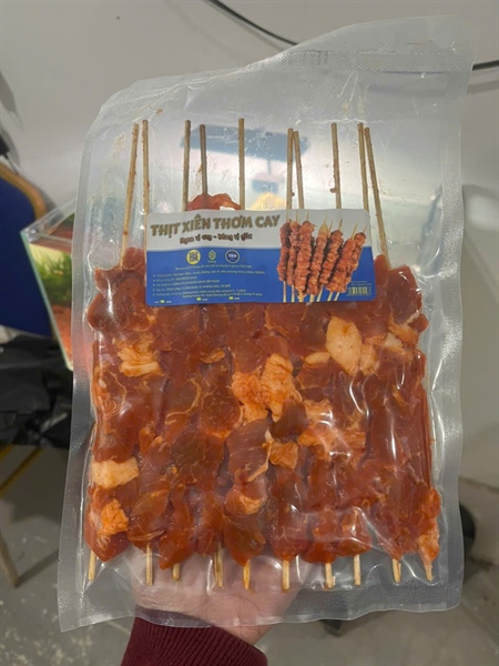 Thịt Xiên Thơm Cay 350gr/10c Vnice