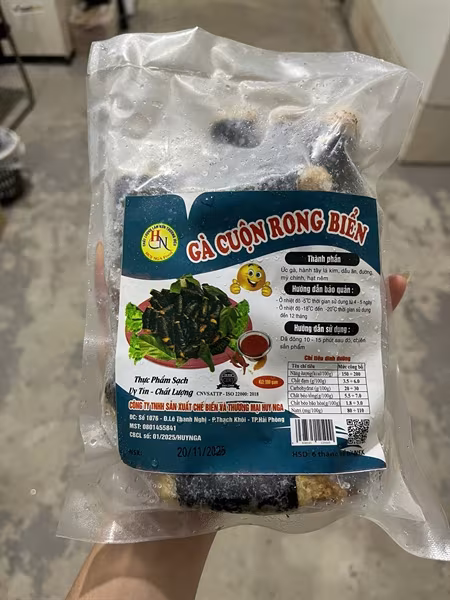 Gà Cuộn Rong Biển 500gr TD - Gói