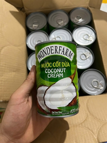 Nước Cốt Dừa Wonderfarm 400ml TN