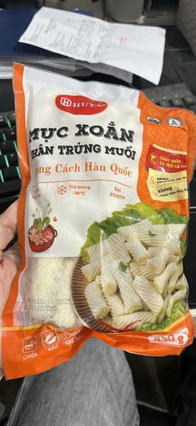 Mực Xoắn Nhân Trứng Muối 500gr HT - Gói